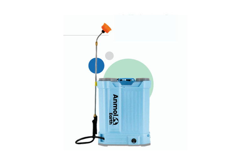 Anmol battery sprayer in field